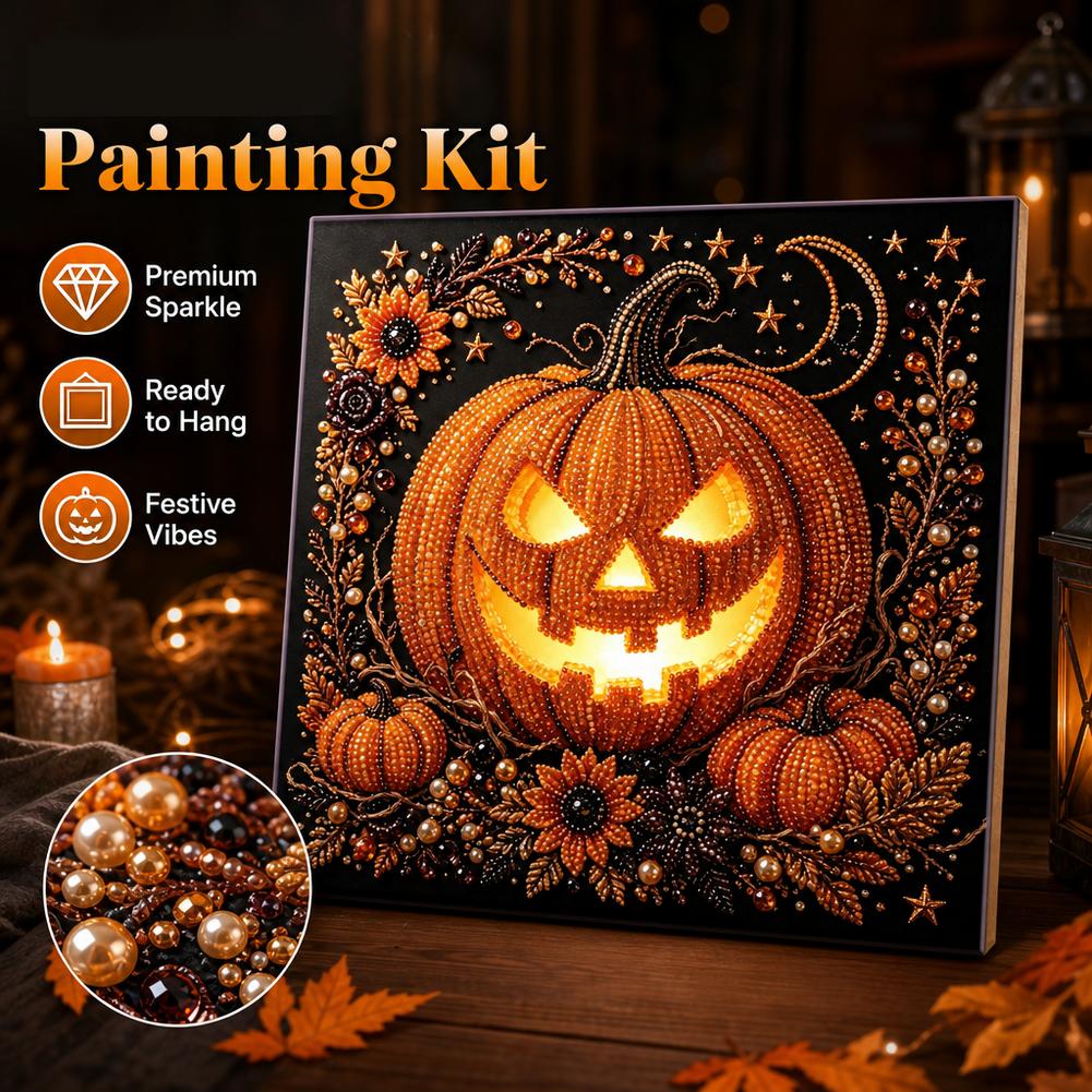 Art Craft Halloween - Halloween Diamond-Painting Kit Holiday Pearl Diamond-Painting