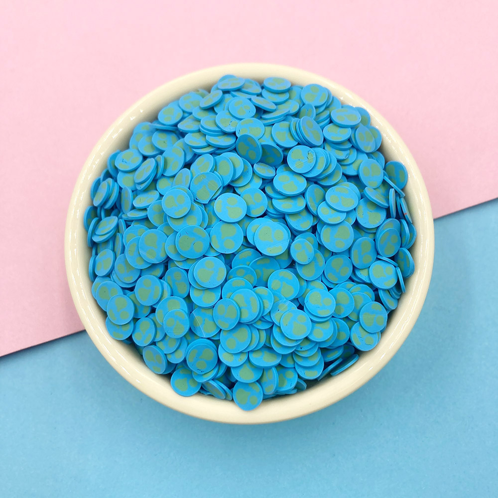 Art Craft Halloween - 100g Blue Earth Shape Slices Polymer