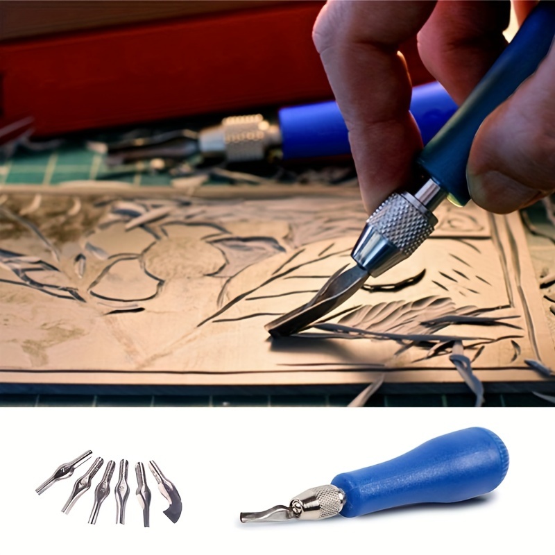 Lino Printing Block - Craft Linoleum Cutter Kit Carving Tools