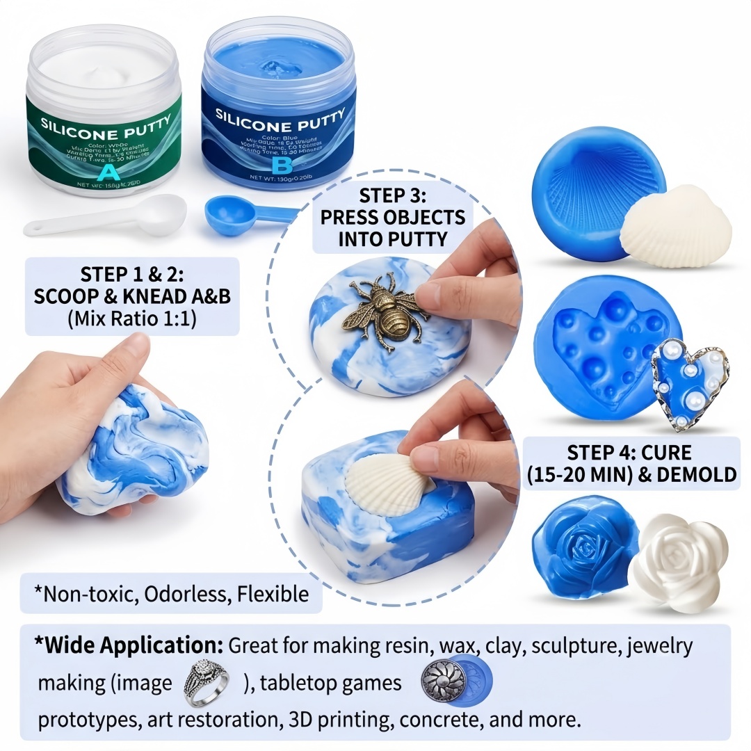 Silicone Putty Mold Making Sup - огляд і ціна Art Craft Things