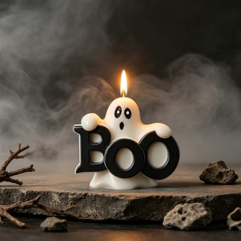 Halloween BOO Ghost Silicone C - огляд і ціна Candle Making Wax