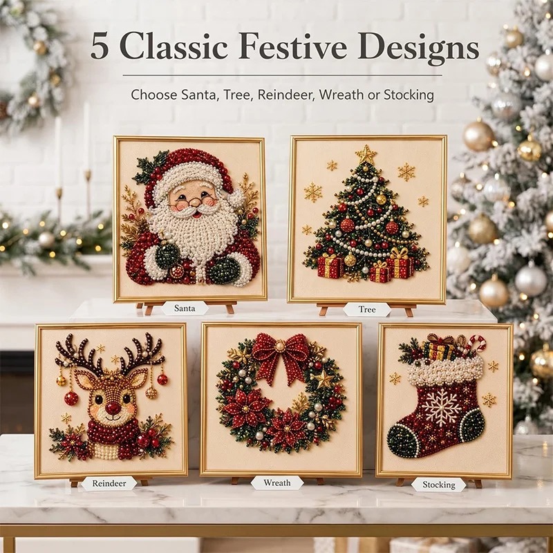 Christmas Pearl Diamond Painti - огляд і ціна Art Craft Things