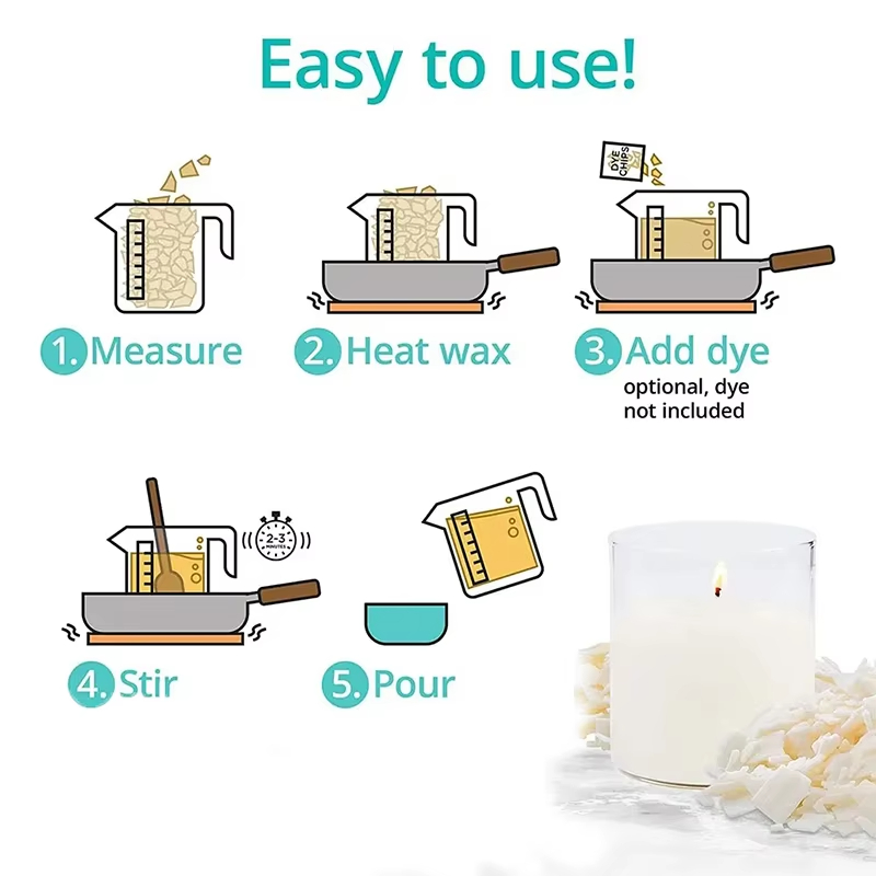 1kg/500/250/100g Pure Soy Wax  - огляд і ціна Candle Making Wax