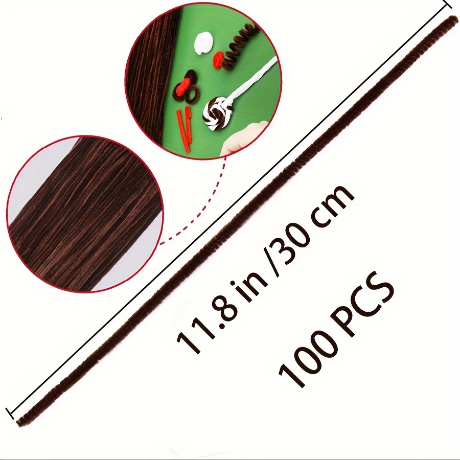 100 Pcs Coffee Pipe Cleaners,P - огляд і ціна Art Craft Things