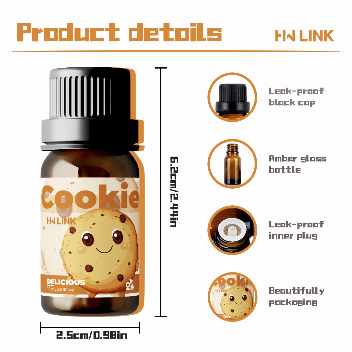 10ml Cookie Essential Oils  fo - огляд і ціна Art Craft Things
