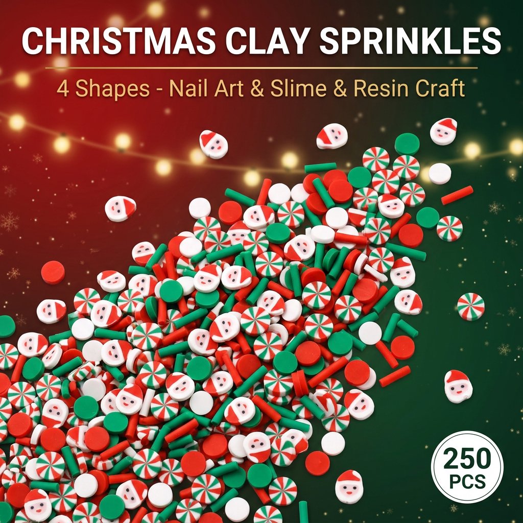 250pcs Christmas Polymer Clay  - огляд і ціна Art Craft Halloween