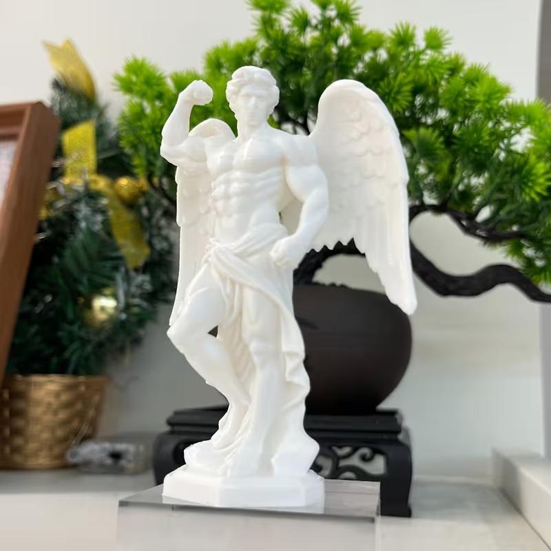 3D Printed Male Angel Sculptur - огляд і ціна Art Craft Room