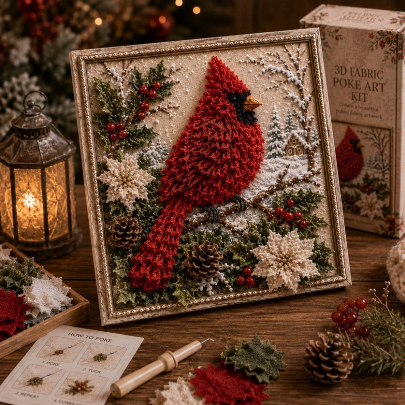Christmas Fabric Poke Art Kit  - огляд і ціна Art Craft Easter
