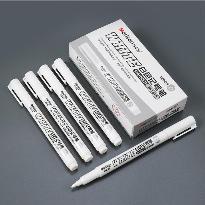 12pcs/Box Permanent White Mark - огляд і ціна Box Art And Craft