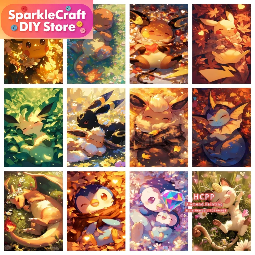 1pc frameless Cartoon Pokemon  - огляд і ціна Art Craft Things